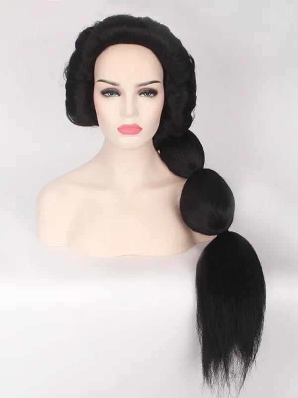 Princess Jasmine Inspired Black Long Wig