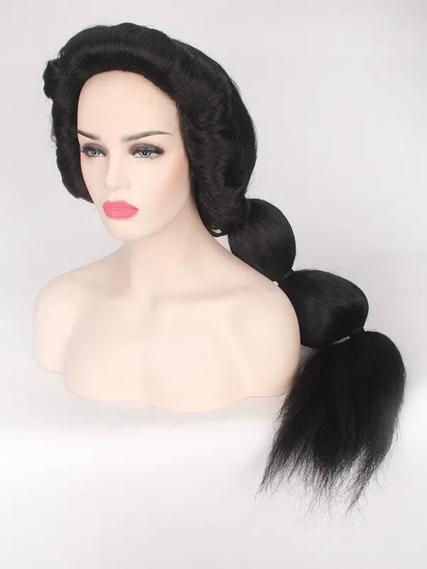 Princess Jasmine Inspired Black Long Wig