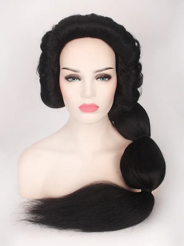 Princess Jasmine Inspired Black Long Wig