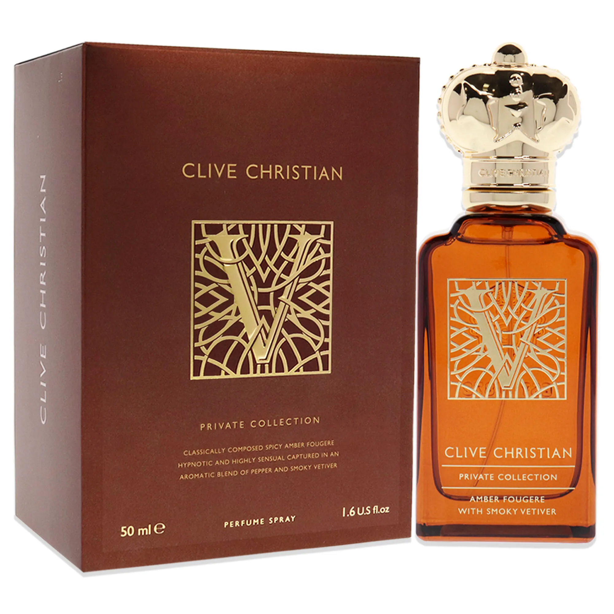 Private Collection V Amber Fougere by Clive Christian for Unisex - 1.6 oz Perfume Spray