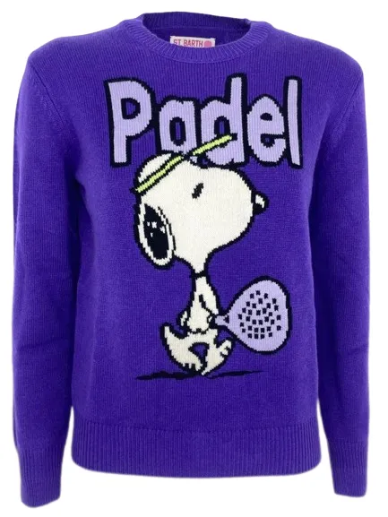 PULLOVER DONNA VIOLA SNOOPY PADEL