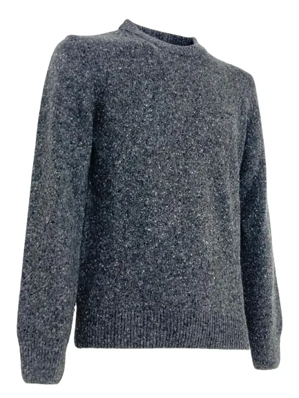 PULLOVER UOMO GRIGIO MISTO LANA