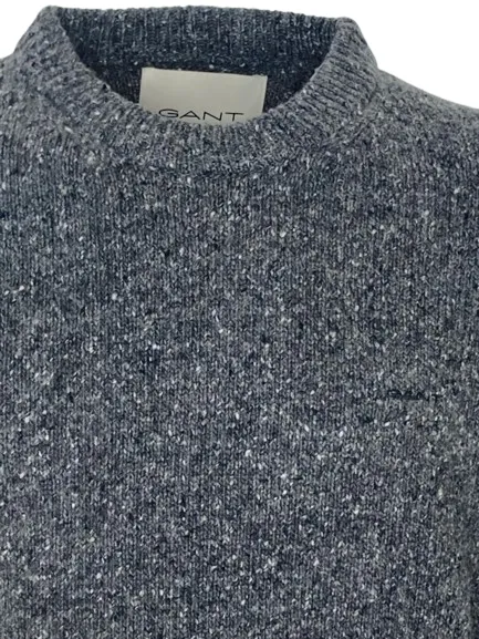 PULLOVER UOMO GRIGIO MISTO LANA