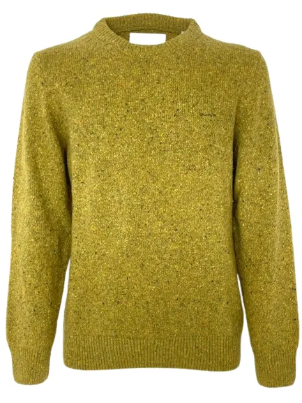 PULLOVER UOMO VERDE OLIVA MISTO LANA