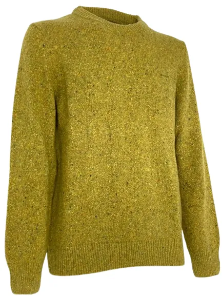 PULLOVER UOMO VERDE OLIVA MISTO LANA