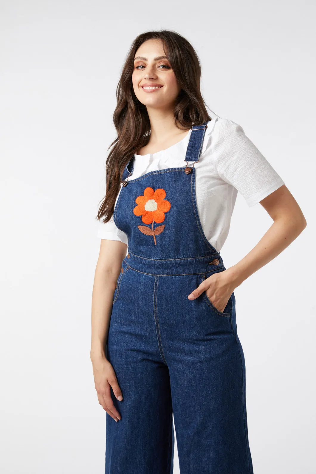 Renee Embroidered Overall