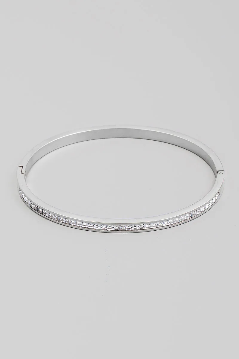 Rhinesone Bangle Bracelet