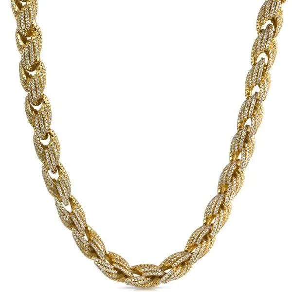 Rope CZ Bling Bling Chain 10MM