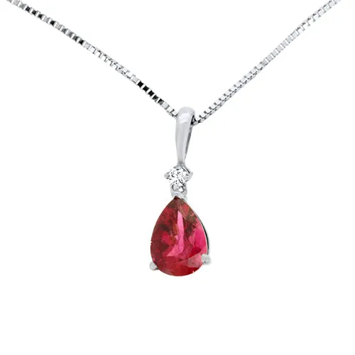 Rubellite Tourmaline Pendant