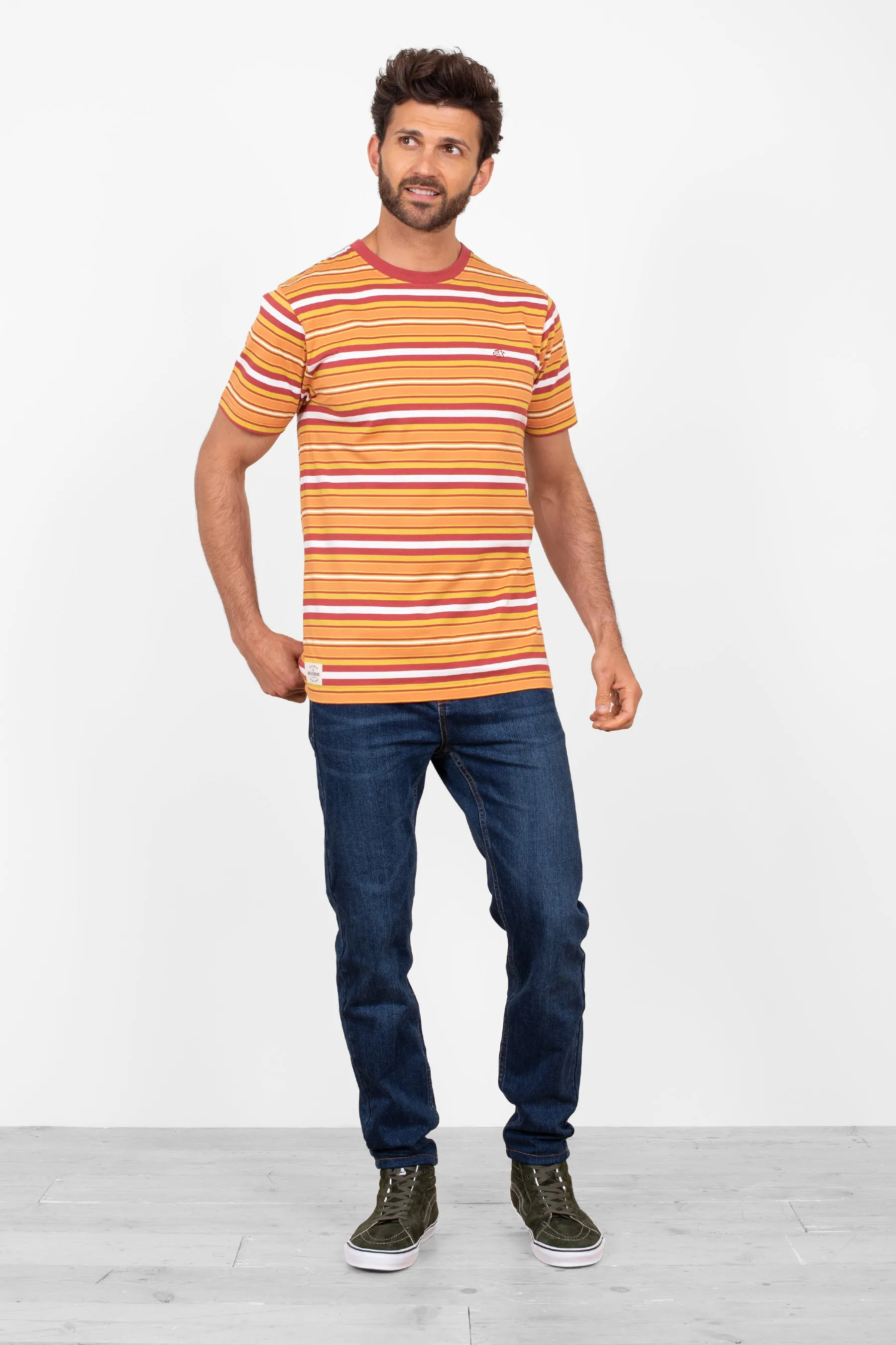 Rust Striped Tee