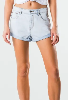 Rusty US SOMEDAY DENIM SHORT - SALT BLUE