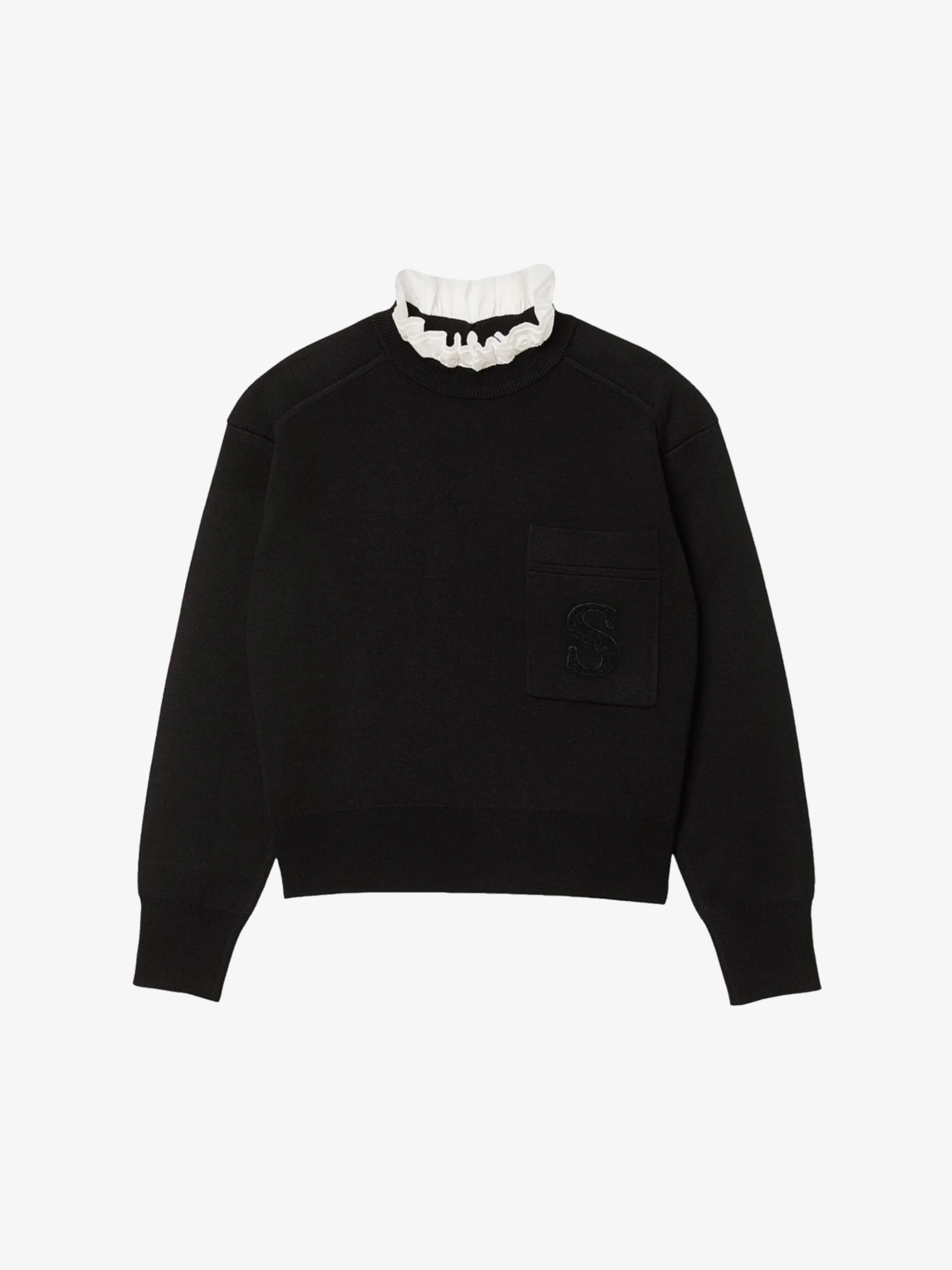 sandro  |Casual Style Wool Blended Fabrics Long Sleeves Plain