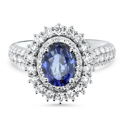 Sapphire & Diamond Ring