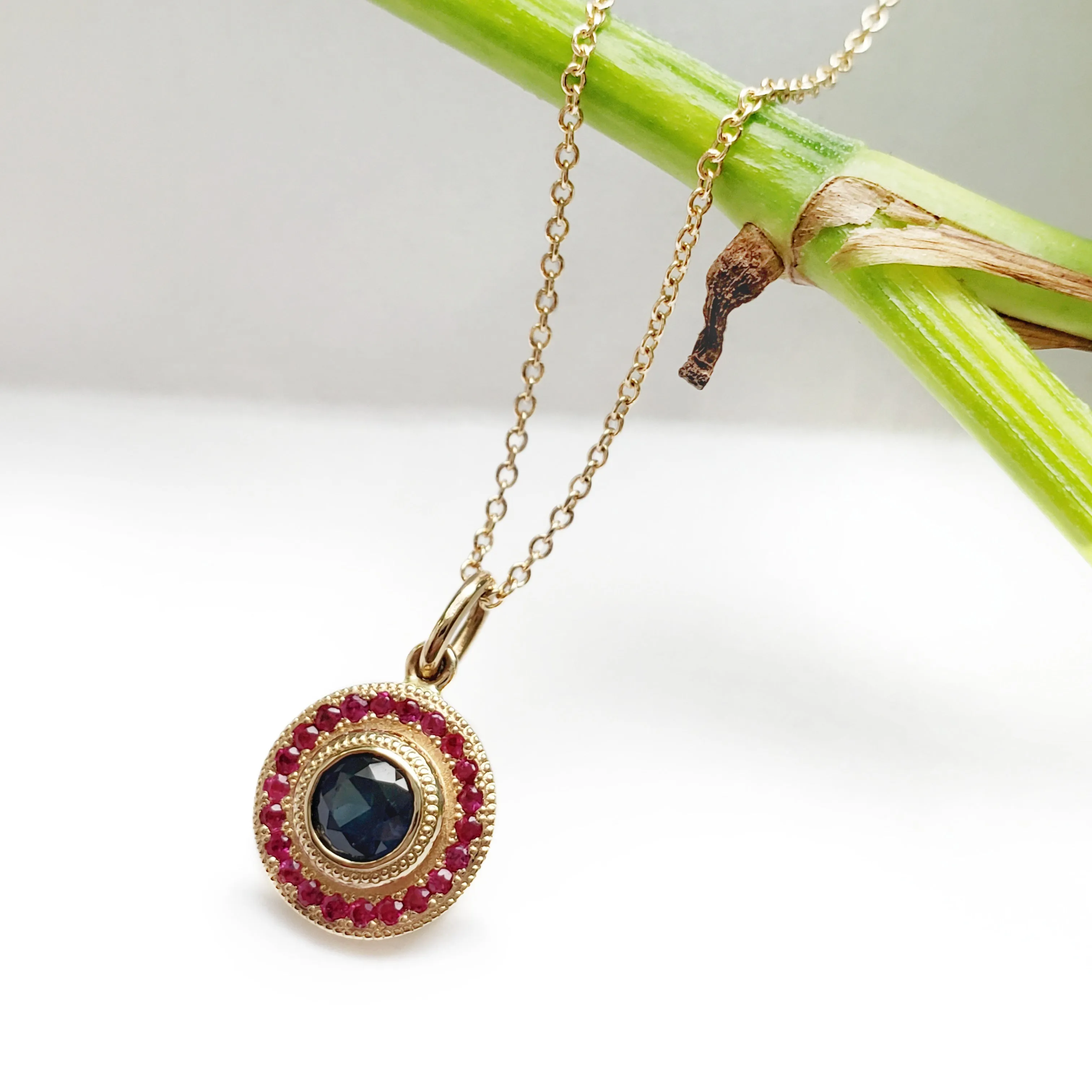 Sapphire & Ruby Pendant