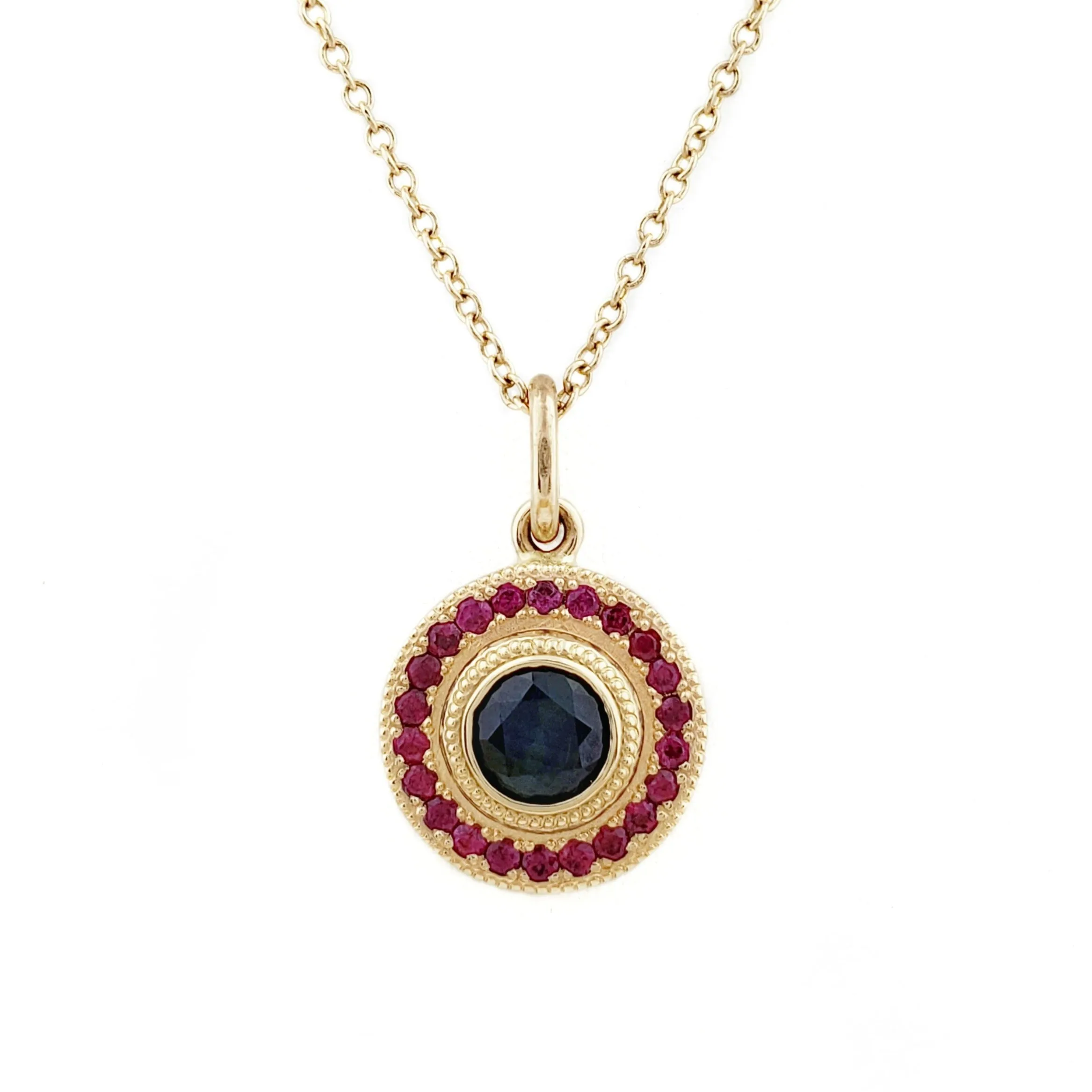 Sapphire & Ruby Pendant