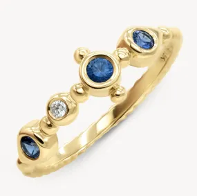 Sapphire Sceptre Ring