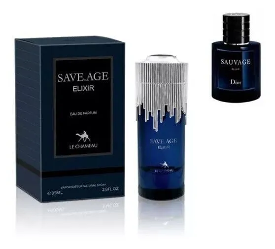 Save Elixir Eau De Parfum Spray For Men 2.8 oz 85 ml  By Le Chameau