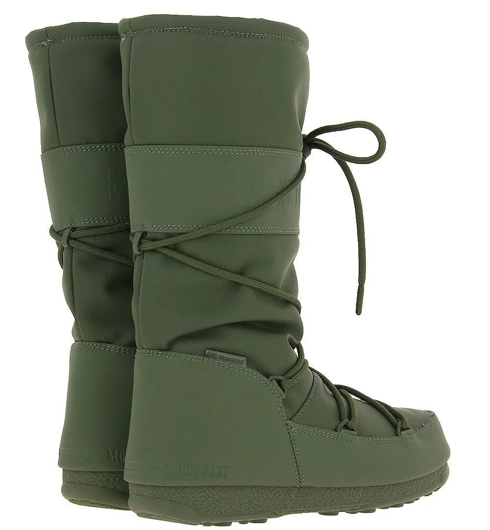 shoes Tecnica Moon Boot High Rubber WP - Khaki - women´s