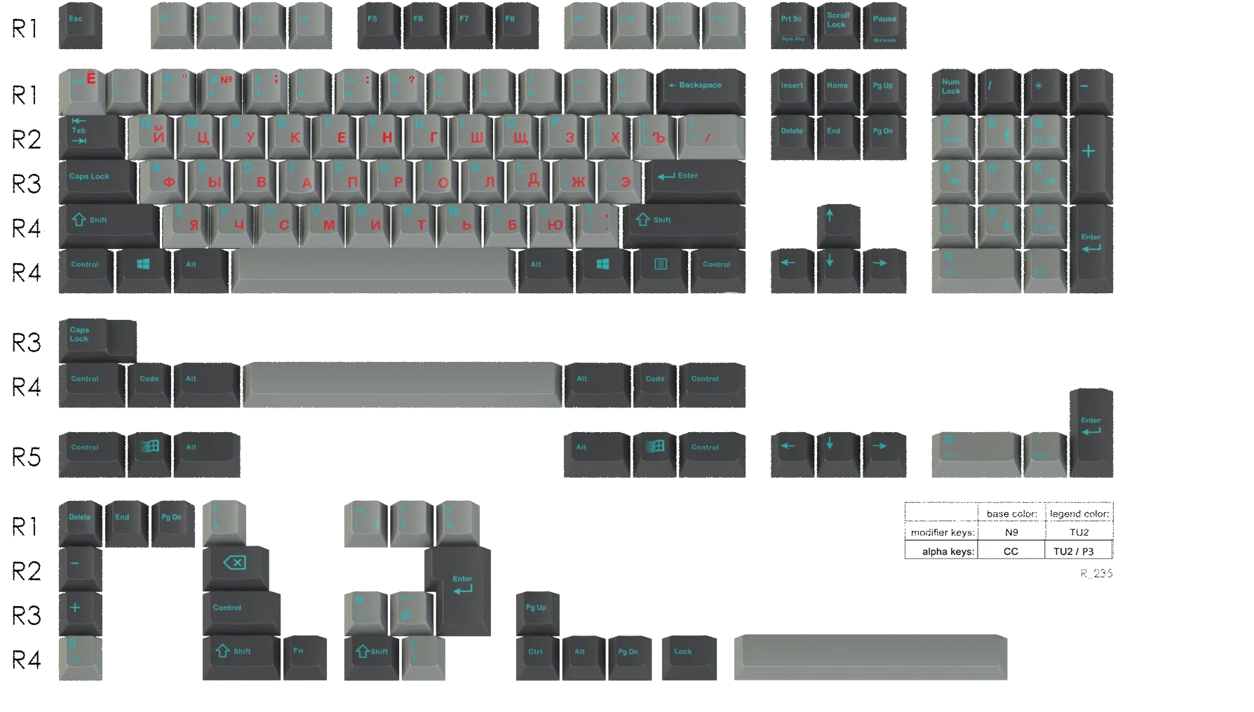 Sky Dolch with Cyrillic Sub-Legends