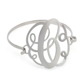 Stainless Steel Wire Bracelet Initital - C