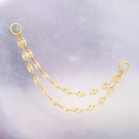 Starburst Chain Attachment in Gold