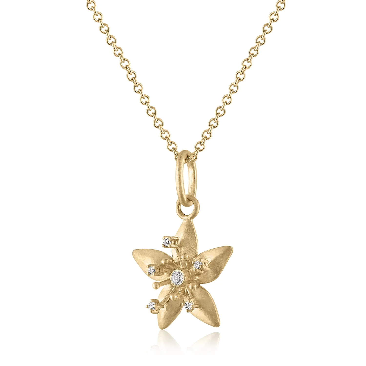 STARFLOWER DIAMOND PENDANT