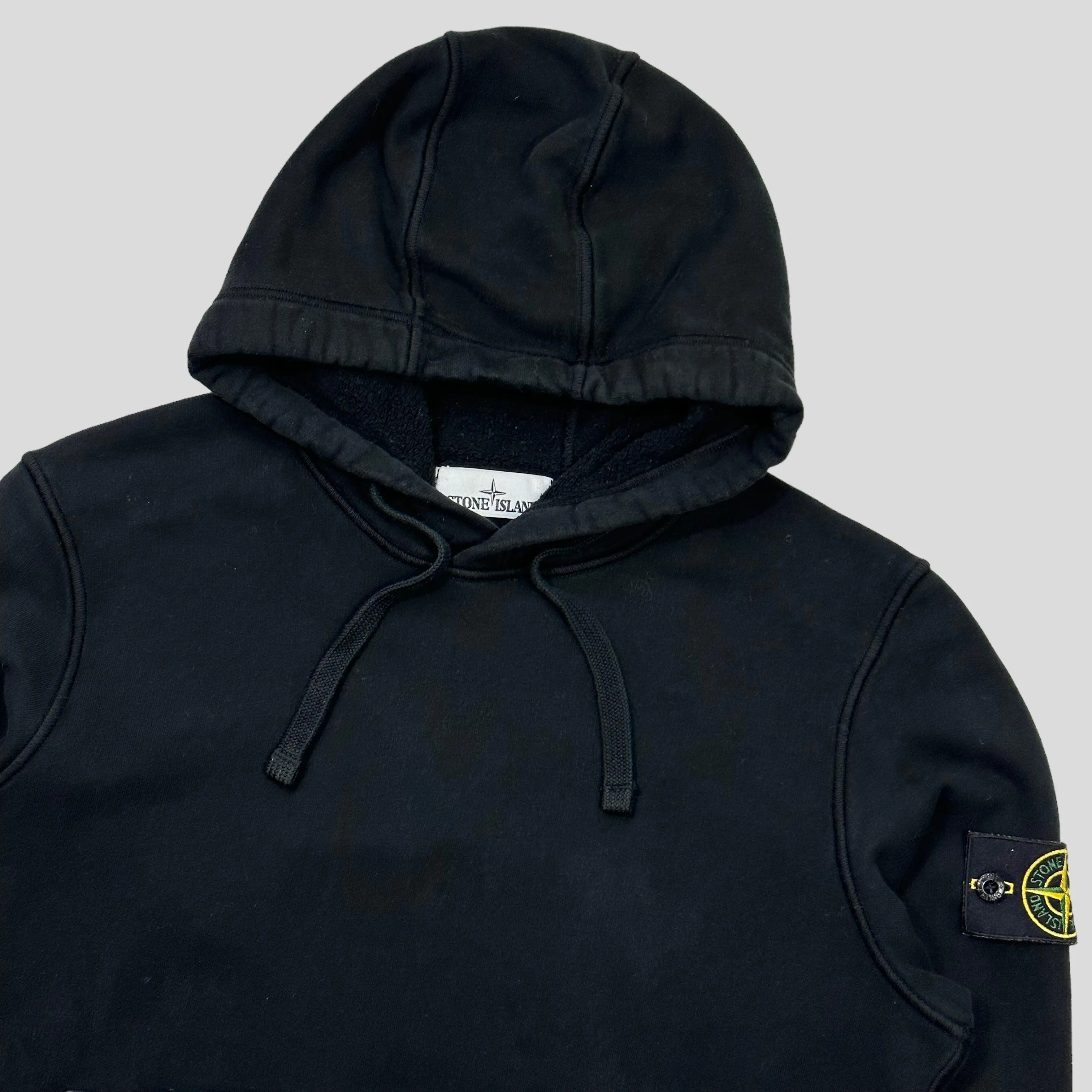 Stone Island AW20 Black Pullover Hoodie - S/M