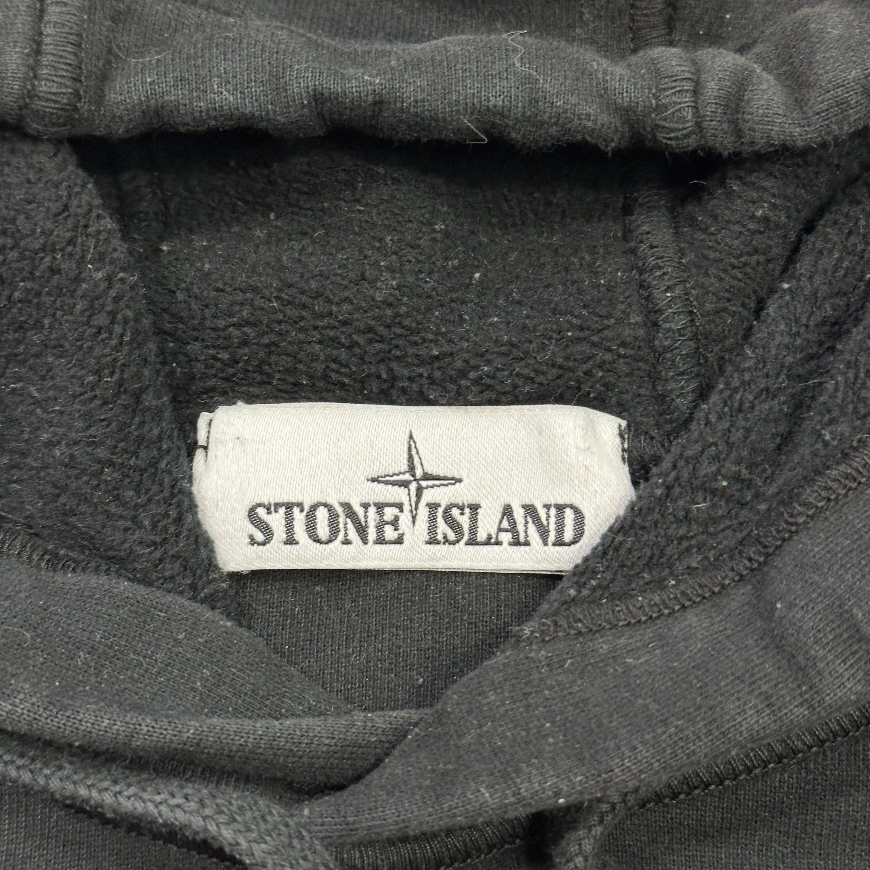 Stone Island AW20 Black Pullover Hoodie - S/M