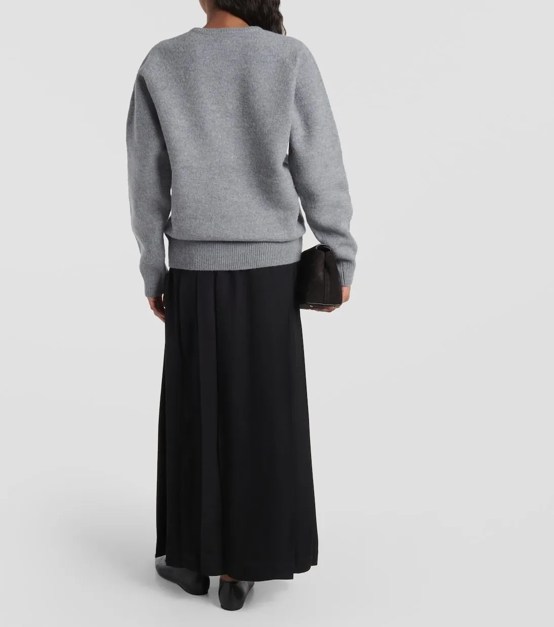 TOTEME  |Crew Neck Casual Style Wool Plain Elegant Style