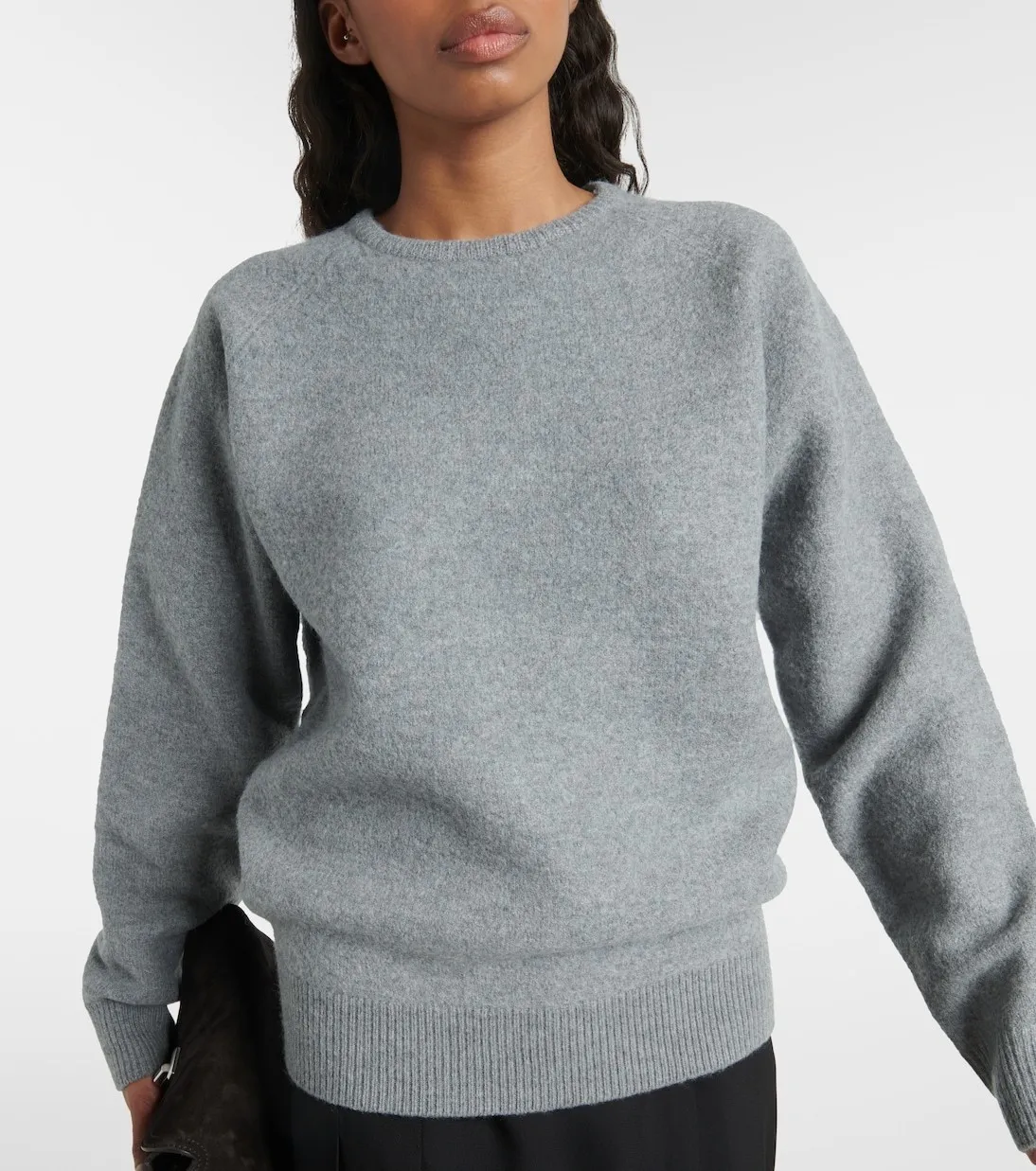 TOTEME  |Crew Neck Casual Style Wool Plain Elegant Style