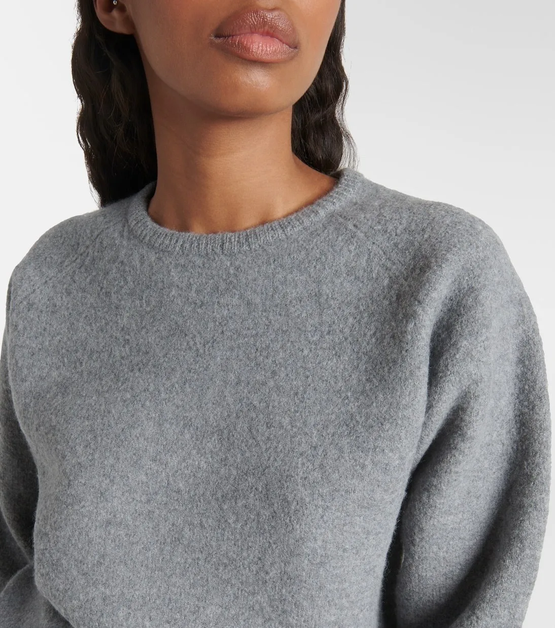 TOTEME  |Crew Neck Casual Style Wool Plain Elegant Style