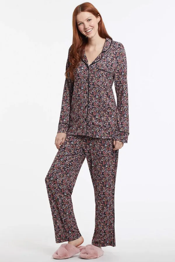 Tribal 2-Piece Pajama Set w/ Eye Mask