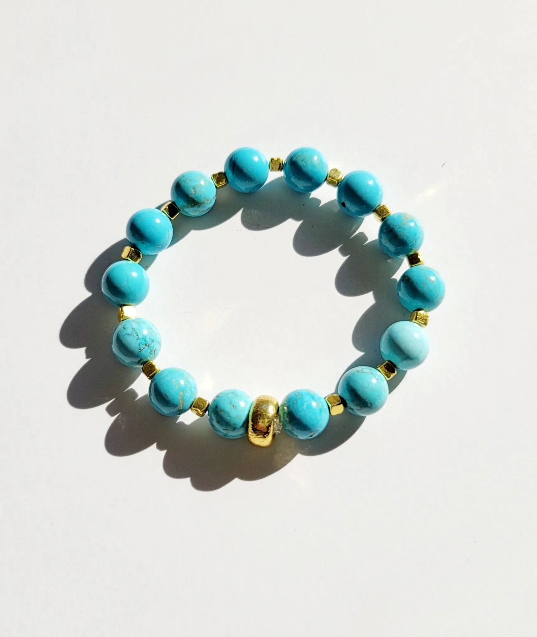 Turquoise & White Bracelets