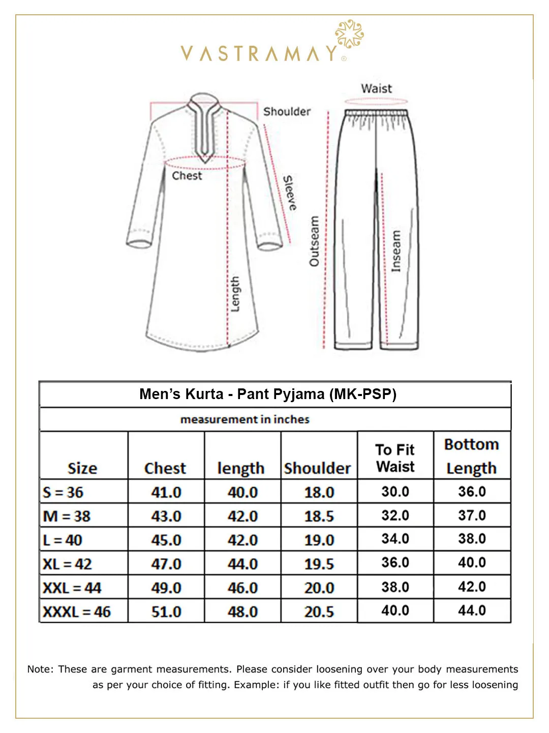 VASTRAMAY Men's White Cotton Silk Kurta And Pyjama Set