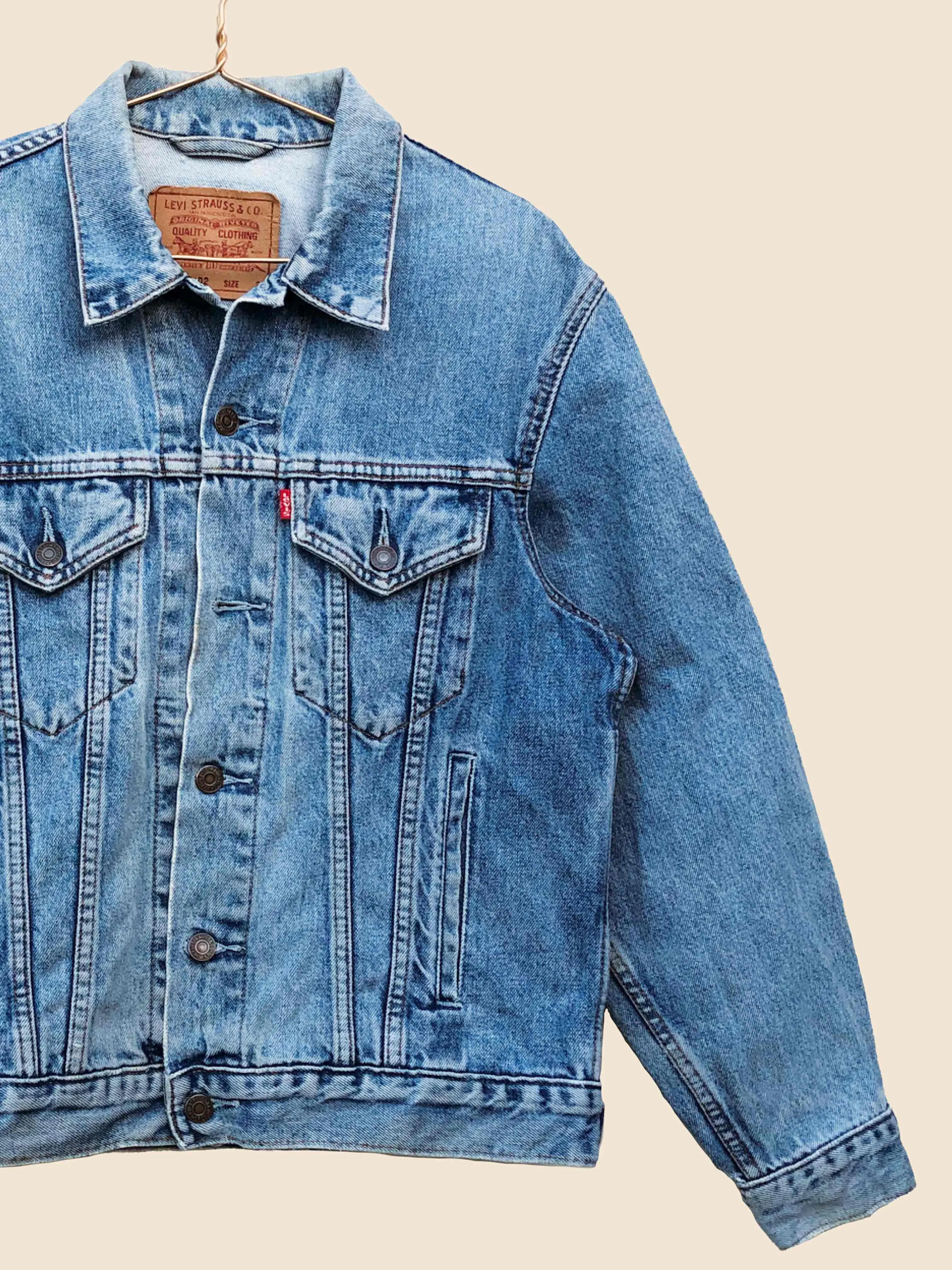 Vintage Levi Light Wash Denim Jacket (S)