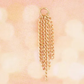 Vista Chain Charm in Gold