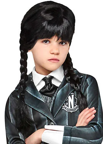 Wednesday Child Fancy Dress Wig | Grattan