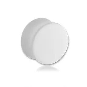 White Double Flared Acrylic Plug