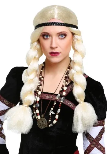 Women's Blonde Viking Wig