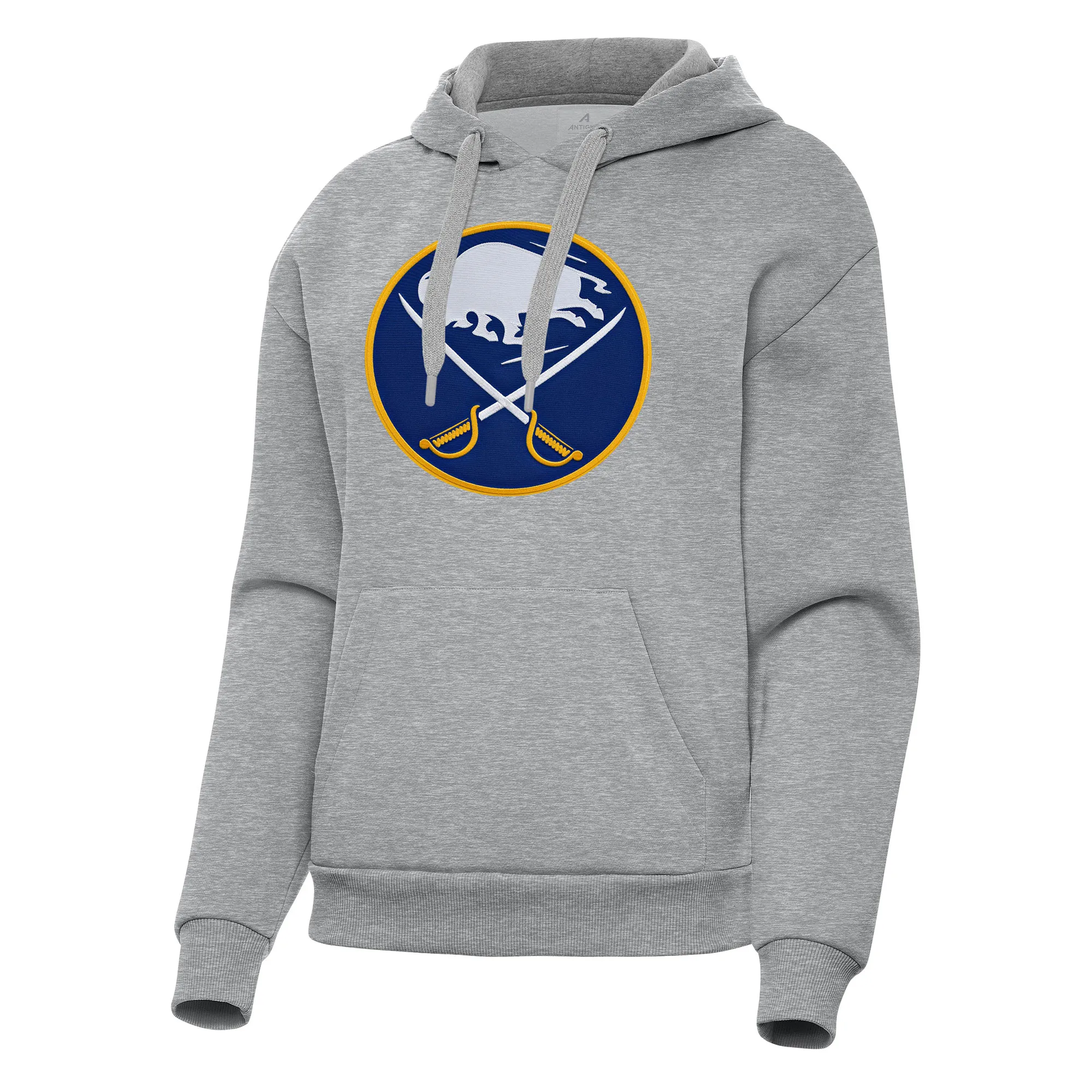 Women's Buffalo Sabres Antigua Heather Gray Victory Pullover Hoodie