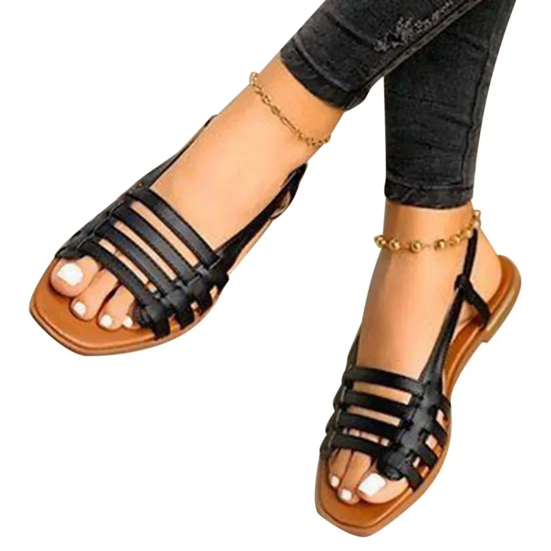 Women's Sandals Hollow Out Roman Shoes Open Toe