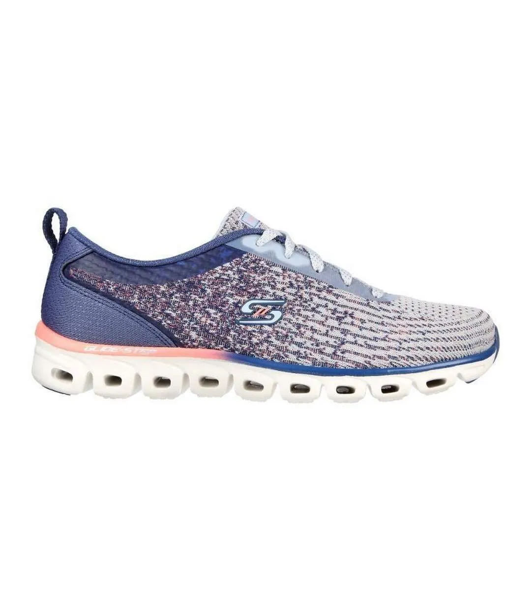 Womens/ladies glide-step head start shoes slate Skechers