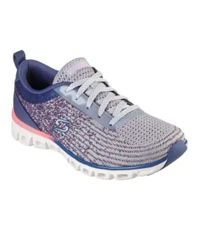 Womens/ladies glide-step head start shoes slate Skechers